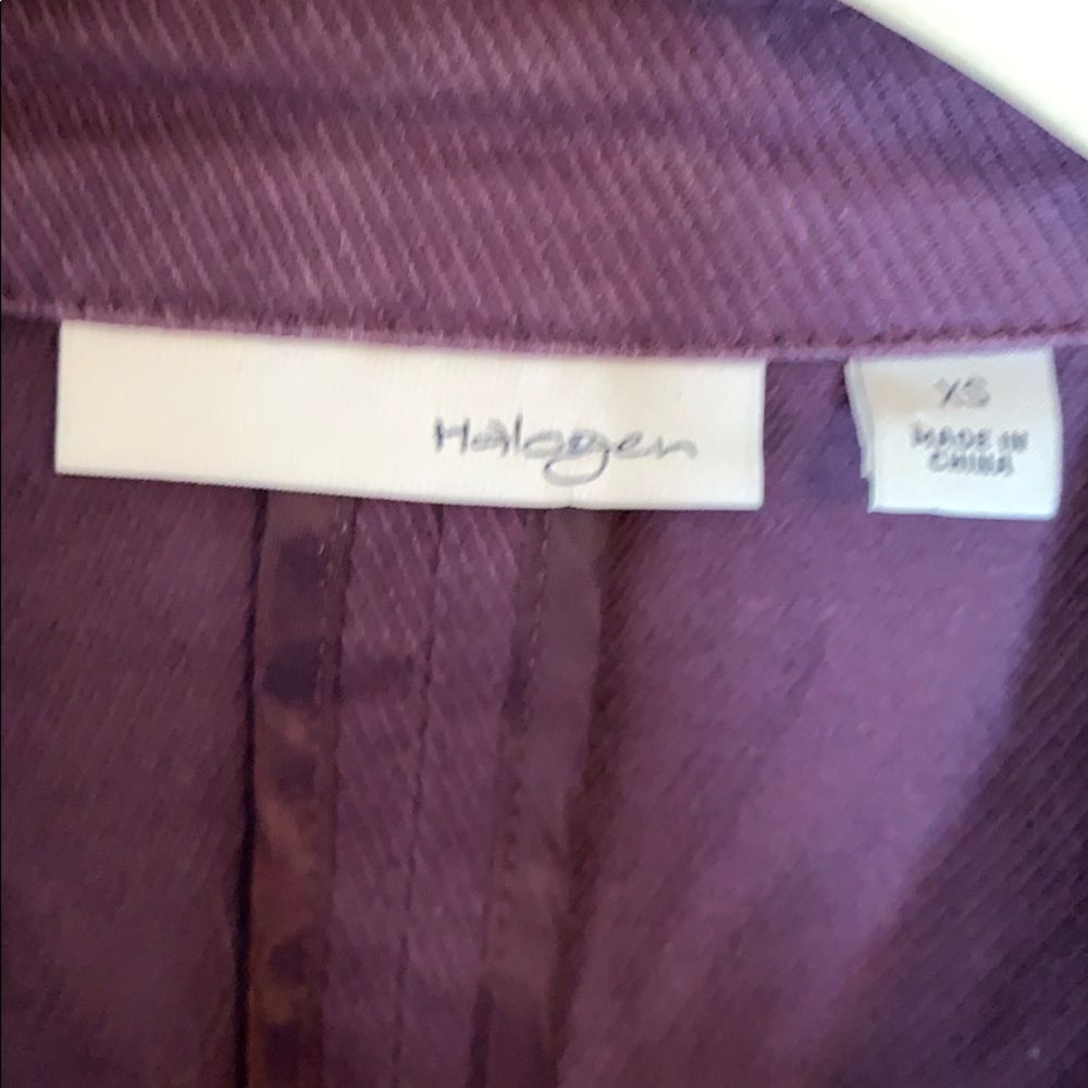 Halogen Purple Textured Three Button Blaze… - Picture 2 of 6